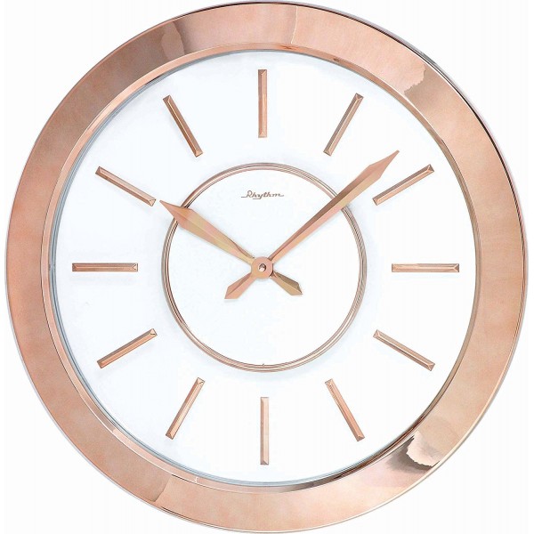 Rhythm Jumbo Value Added Wall Clock 3D Index 3D Metal Logo